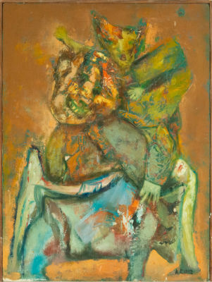 Cuban school of the 20th century, Antonia Eiriz (Havana, Cuba, 1929-Miami, 1995), attached is a 