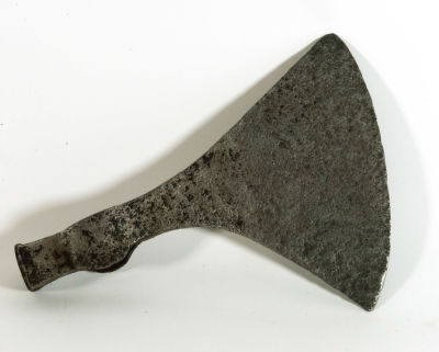 Rare 15th Century Viking Executioner's Ax. 25 x 17 cm, in steel. Provenance: property of an 