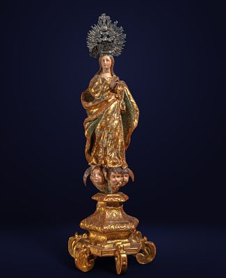 Circle of MANUEL CHILI CAPISCARA (Quito, 1723 - 1796), Quito School, Viceroyalty of Peru - 