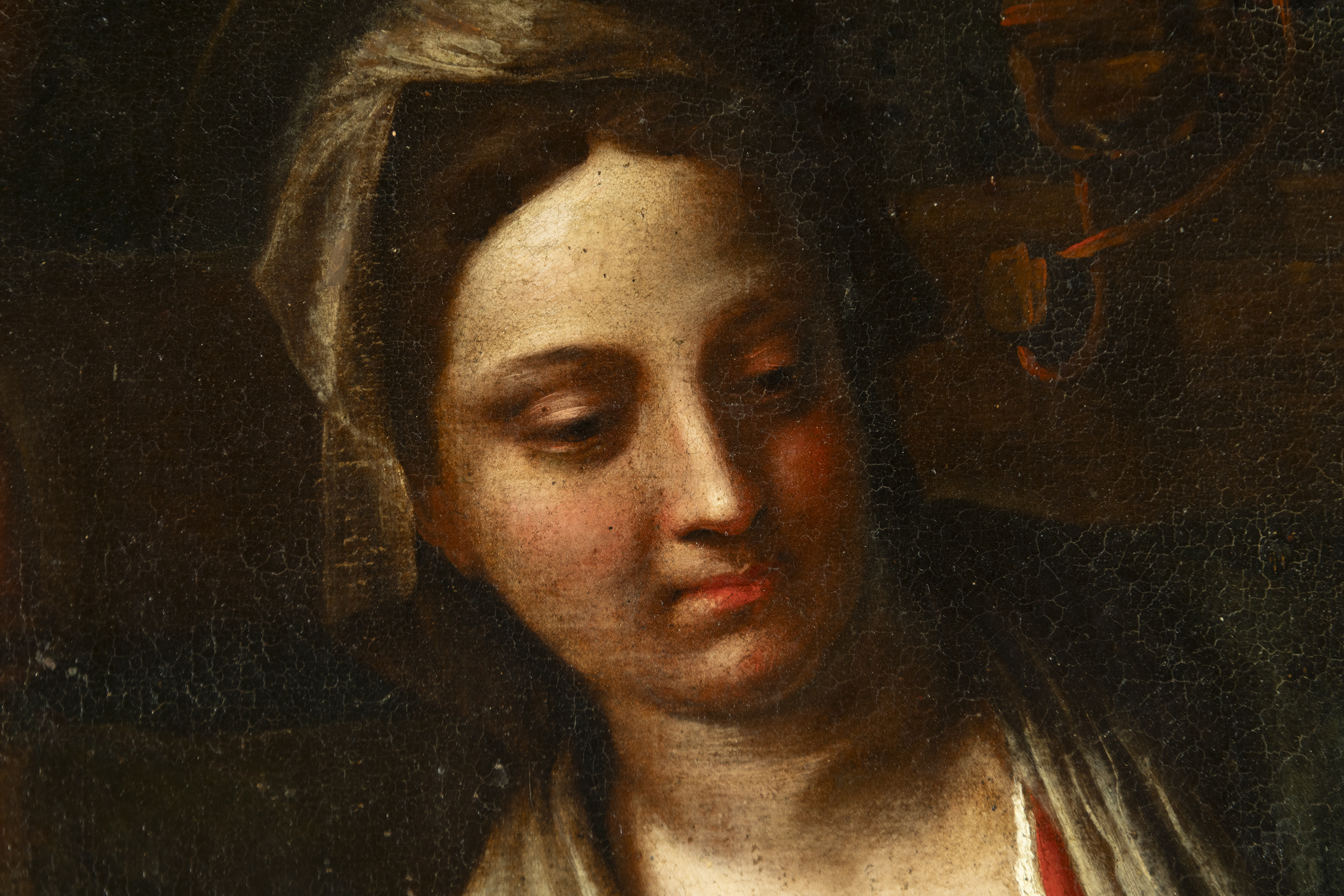 Lot 142 – Atribuído a Domenico Zampieri, “Il Domenichino” (Bolonia,  1581-Nápoles 1641) Sagrada Familia – Templum Fine Art Auctions, image size:3200x2133