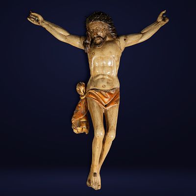 Star Lot - Colonial Philippines - Nao de Manila - Massive Primitive Filipino Colonial Christ