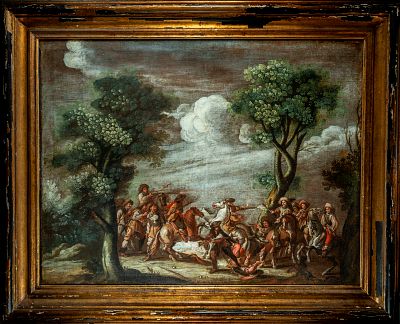 Assault of the Bandits, Cornelis De Wael (Antwerp 1592 - Rome 1667) - Franco-Italian School of