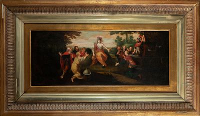 The Triumph of Minerva - Franco-Flemish School of Fontainebleau, 16th Century. Oil on panel, 88