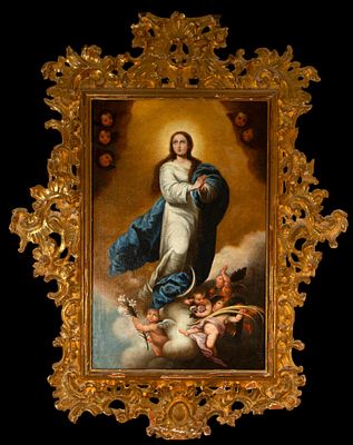 Immaculate Conception. Esteban Murillo Circle. 17th Century. Oil on canvas. Dimensions: 84.2 x 