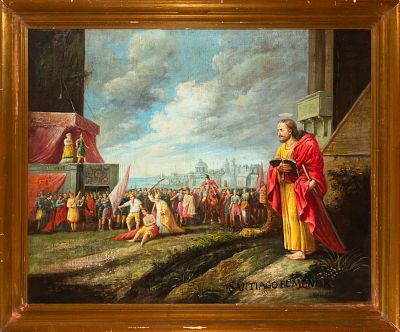 Saint James the Less. Spanish School. 19th Century. Oil on canvas. Dimensions: 82 x 101 cm. 