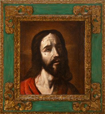 True effigy of Christ the Savior. Circle of Zurbarán. First half of the 17th century. Oil on 