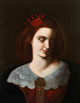 Portrait of a Lady. Madrid School. Period of Charles II. Oil on canvas. A female representation 