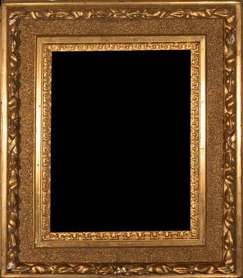 Gold molded frame. Spain. 17th century and later. Carved wood with traces of original gilding 