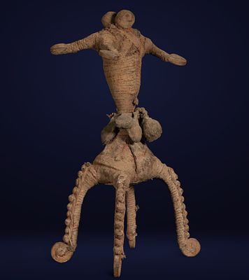 Rare Mumuye African Fetish Figure - African Art, Early 20th Century. 36 x 12 x 15 cm
