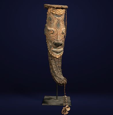 Rare Loincloth - Oceania - Sepik - Papua New Guinea - Tribal Art - Early 20th Century. Made of 