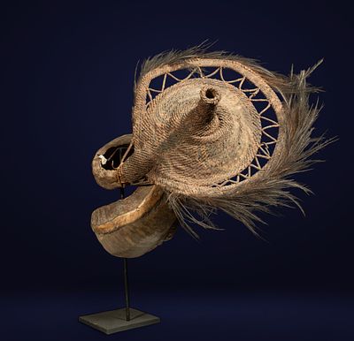 Sepik Bride Dowry Oceania Papua New Guinea - Yangoru Boiken - Tribal Art - In horn and hair. Made 