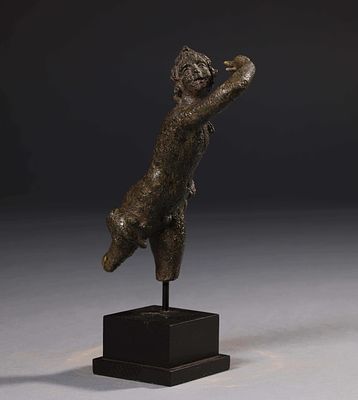 Rare Greek Bronze Sculpture of Ganymede, Hellenistic Period (332 - 30 BC). Bronze. 15 x 10 cm. 