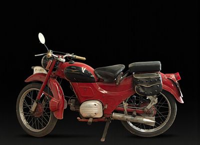 Moto Guzzi Zigolo 98cc, 1957. Classic Moto Guzzi Zigolo 98cc motorcycle, manufactured in 1957 by 