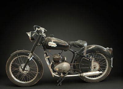Cofersa 125 cc. Spanish Cofersa motorcycle, manufactured in 1957, with a 125cc engine and a 