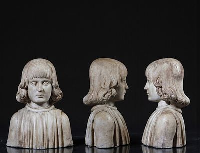 Francesco Laurana (Vrana, 1430 – Avignon, 1502) - Portrait of a young Aragonese man. Carved 