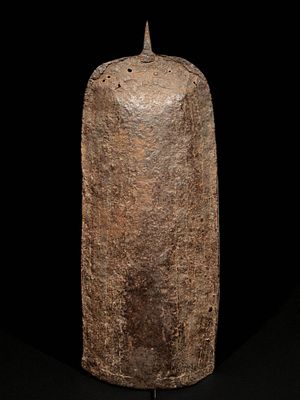 Bell currency, Dowayo village, Cameroon, 20th century. Wrought iron. Dimensions: 105 &times; 44 &times; 18 