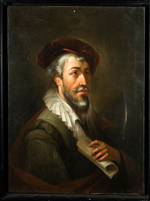 Important Portrait of Hern&aacute;n Cort&eacute;s, Mexico - 19th Century Mexican School. 19th-century Mexican 