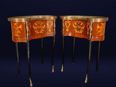 Pair of French drawers from the mid-20th century. 74 cm x 57 cm x 34 cm