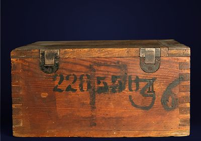 Condor Legion Ammunition Box - German Luftwaffe World War II, 1936. WITH INSCRIPTION 36, 40 X 40 