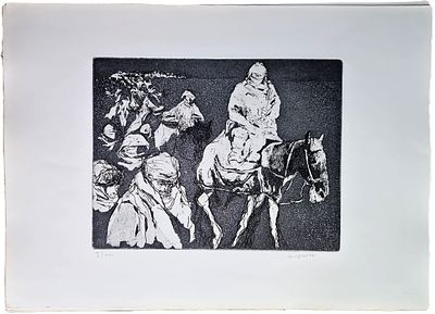 AUGUSTO MURER (Falcade, 1922 – Padua, 1985) – Ghe rivarem a baita? (1975) V. Incision: etching 