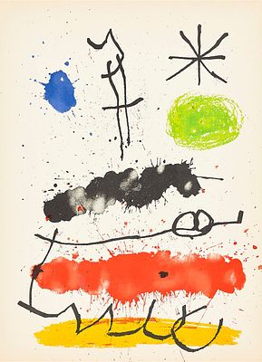 JOAN MIR&Oacute; (Barcelona, 1893 - Palma de Mallorca, 1983) - Untitled (Mir&oacute;. Unpublished recent work). 