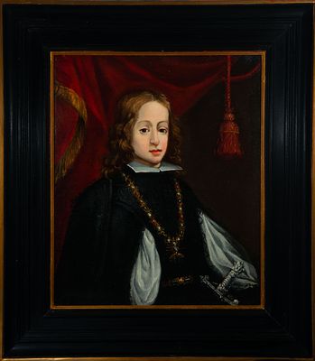Portrait of Charles II of Spain, called "the Bewitched", Spanish school from the end of the 