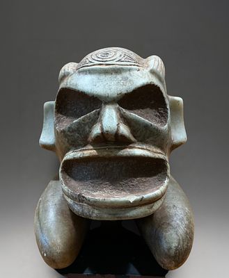 Anthropomorphic Zemi or Cem&iacute; Figure, Dominican - Ta&iacute;no Culture, 11th-15th Centuries. Polished 