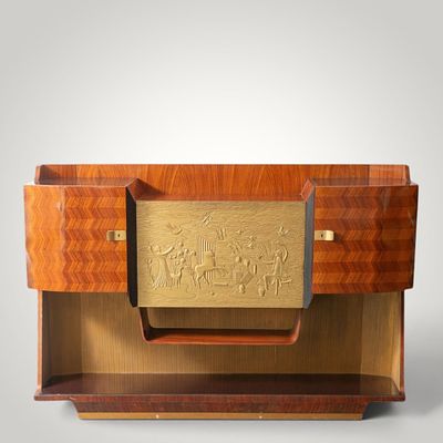 EXCEPTIONAL VITTORIO DASSI BUFFET FOR THE PERMANENT MOBILI DI CANTU, DESIGN 1950 - ITALY. Designe 