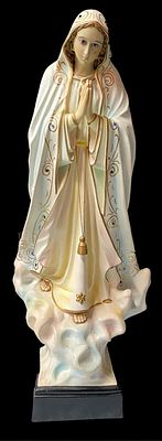 Antigua virgen pur&iacute;sima de terracota policromada. 70x24x13
. Antigua Virgen pur&iacute;sima de 