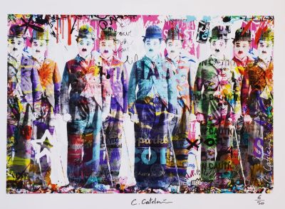 Christophe Catelain - Chaplin's Story Original giclee on satin 250 gm2 paper Hand signed & 