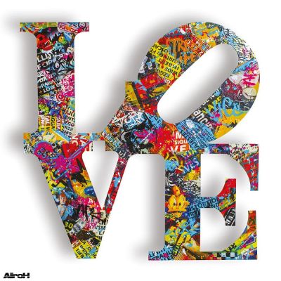 Aiiroh - Street Love Poster Poster original en couleurs Sign&eacute; dans la planche et num&eacute;rot&eacute; au 