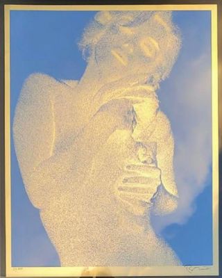 Bert Stern - Roses Body Shot (Gold Foil) Original silkscreen on gold foil Hand signed by the 