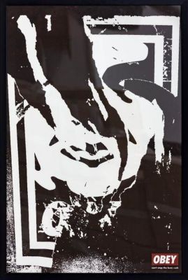 Shepard Fairey - Ripped, 2016 Offset lithograph on cream Speckle Tone paper Hand-signed by 