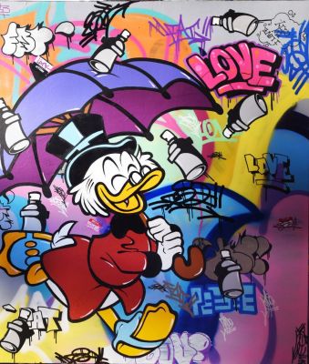 Fat - Picsou (Scrooge) Original giclee on satin 250 gm2 paper Hand signed & numbered by the 