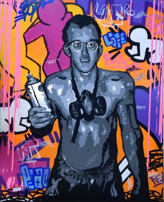 FAT - Keith Haring Original giclee on satin 250 gm2 paper Hand signed & numbered by the artist 