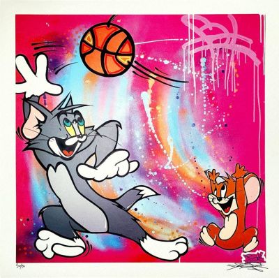 FAT - Tom & Jerry Offset lithograph on 240g Fine Arts paper Hand signed and numbered /50 ex 