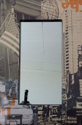 Miroir New York Miroir 90 x 60 cm Laqu&eacute; Sur bois Mirror 90 x 60 cm Lacquered On wood