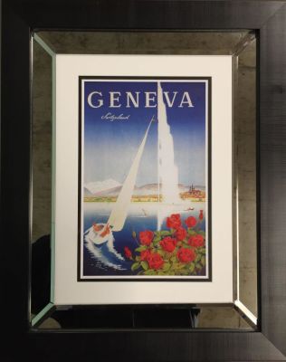Poster Geneva Affiche 60 x 46 cm Encadr&eacute;e Poster 60 x 46 cm Framed