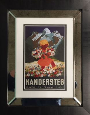 Poster Kandersteg Affiche 60 x 46 cm Encadr&eacute;e Poster 60 x 46 cm Framed