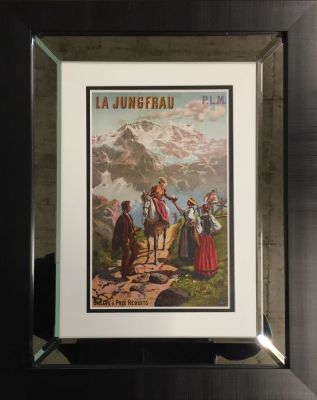 Poster La Jungfrau Affiche 60 x 46 cm Encadr&eacute;e Poster 60 x 46 cm Framed
