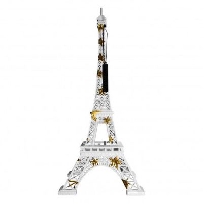 Tour Eiffel - L’Originale White Stardust Hand painted zinc alloy. Limited and numbered edition. 