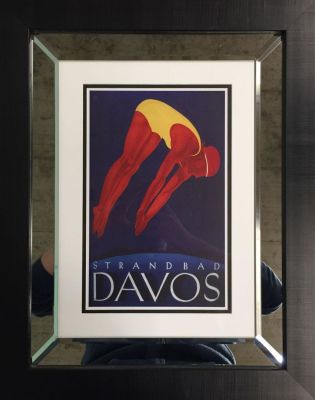 Poster Davos Affiche 60 x 46 cm Encadr&eacute;e Poster 60 x 46 cm Framed