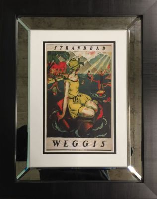 Poster Weggis Affiche 60 x 46 cm Encadr&eacute;e Poster 60 x 46 cm Framed