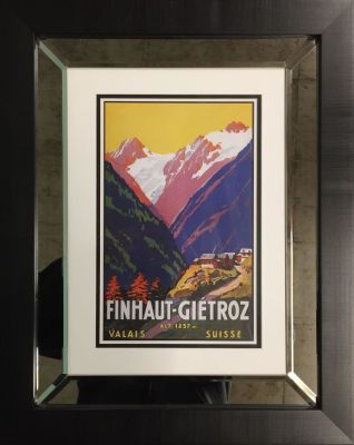 Poster Finhaut-Gietroz Affiche 60 x 46 cm Encadr&eacute;e Poster 60 x 46 cm Framed