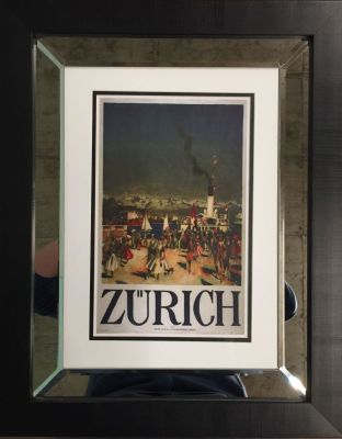Poster Zurich Affiche 60 x 46 cm Encadr&eacute;e Poster 60 x 46 cm Framed