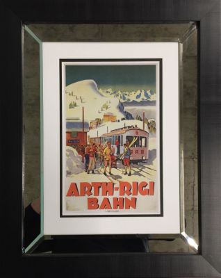 Poster Arth-Rigi Bahn Affiche 60 x 46 cm Encadr&eacute;e Poster 60 x 46 cm Framed