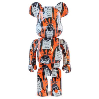 BE@RBRICK - Bearbrick Monkey Sign 1000% Vinyl Art Toy. Height: 72 cm Manufactured by Medicom 