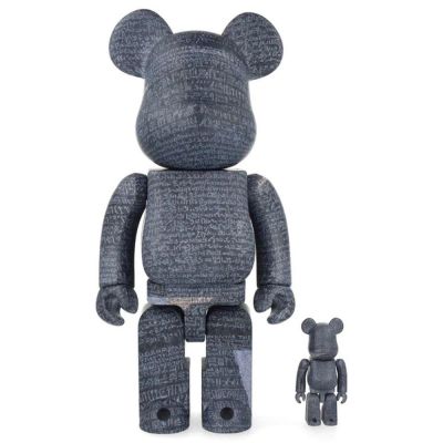 BE@RBRICK - Bearbrick British Museum - The Rosetta Stone 400% + 100% Vinyl Art Toy. Height: 28 