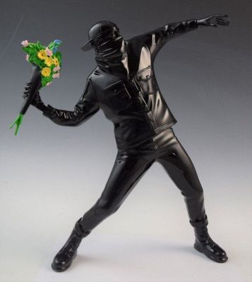 Brandalism / Medicom Toy - Flower Bomber (Black) Inspired by banksy 2019 Sculpture 40 &times; 40 &times; 8 