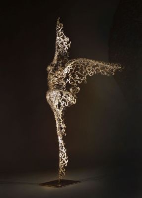Nimrod Messeg - Allegra, 2018 Iron Forged sculpture Unique artwork, COA, 2018 Perfect condition 